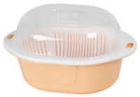 Хлебница с крышкой большая слоновая кость 09008 /8шт/Арз