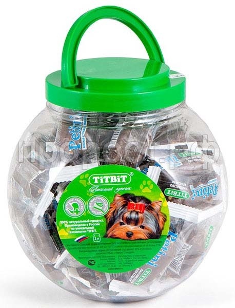 Лакомство для собак Колбаска Petini с индейкой /пл.банка 2л 