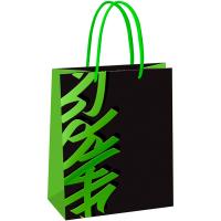 Пакет подарочный 18*23*10см "Happy" выб лак, матовая. лам. MESHU/Рельеф