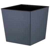 Кашпо Лондон Cube 301*301мм 22л вулканический серый с вставкой IG7802 /4шт/ПР 