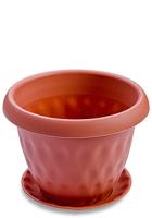 Кашпо "Розетта" 0,9л терракот С125ТЕР