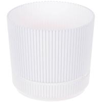 Кашпо СТРИП 170мм 2,3л белый с прикр. под. М3247 /9шт/М-пласт