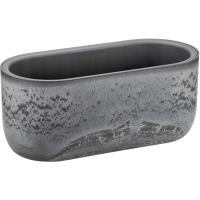 Балконный ящик Микрит 38,5*18см 6л серый слайн с вставкой М3274 /1шт/М-пласт