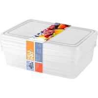 Контейнер д/заморозки PT Frozen 1,35л (3шт) прямоугольный прозрачный PT2044 /26шт/ПТ