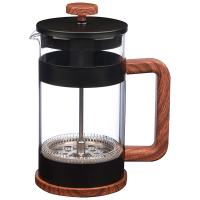 Чайник/кофейник (френч-пресс)  Foresta Nera 0,6л стеклянный в корп из нерж ст 108370 /12шт/Mallony