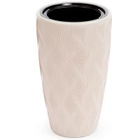 Кашпо Флэйм 42л светло-бежевый с вставкой М8887 /2шт/ Альтерн