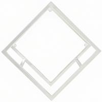 Подставка (каркас) ЛОФТ настенная РОМБ 51-02 белая 43*23*43см РЗДИ