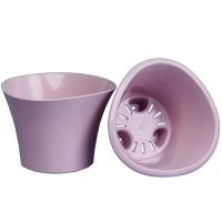 Кашпо Лагуна 0,6л бисквитный с вставкой /24шт/ДТ