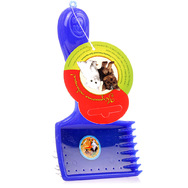 Пуходерка Г17 большая для длинношерстных фигурная ручка без капель