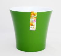 Кашпо Арте 3,5л зеленое золото с белой вставкой