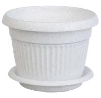 Кашпо ЛИВИЯ 1,4л мрамор М 3010