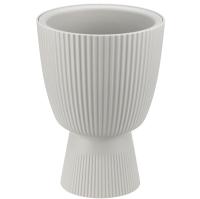 Кашпо-вазон ВЕЛЬВЕТ 180мм 1,9л кремовый с вставкой М3269 /8шт/М-пласт