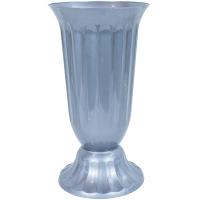 Вазон д/срезки Цветочный №1 2,5л серый 