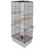Клетка д/грыз CRAFT Шиншилла-3 58*40*94см разборная без наполнения сер-черн/43072сер-черн/Дарэленд
