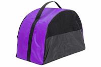 Сумка переноска ЧИП Полукруглая №4 нейлон с сетчатым окном 50*27*35см фиолетовая/9049фиол/Дарэлл