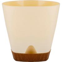 Кашпо WOOD Амстердам D170 2,5л сливочный с под. ING6100 /12шт/ПР