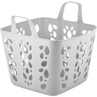 Корзина д/игрушек 25л Lalababy Protect Me детская серое пёрышко LA1691 /5шт/ПТ