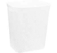 Корзина для белья 55л Пирула белый М2615  