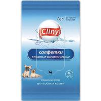 Салфетки Cliny гигиенические, влажные 10 шт