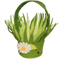 Корзинка из фетра Ромашка 4 QX2-4059