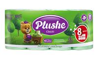 Туалетная бумага 2 слоя "Plushe Classic" 8рулонов*18м зеленое яблоко 9906 Туалетная бумага 2 слоя "Plushe Classic" 8рулонов*18м зеленое яблоко 9906