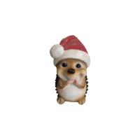Фигура Ежик в новогодней шапочке 7*8*9см 716428/W249