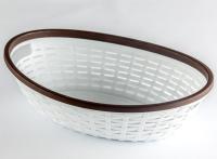 Сухарница  Плетенка белая 16010а Сухарница  Плетенка белая 16010а