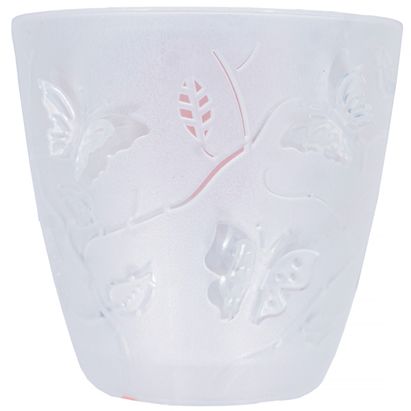 Кашпо для орхидей Бабочки 0,7л прозрачный PT1017