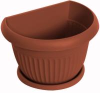 Кашпо настенное ЛИВИЯ 220 мм терракот М3111