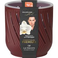 Кашпо для орхидей Fleurs 3,1л бордовый КШ-3729