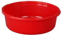 Таз 4л с ручками красный