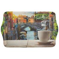 Поднос сервировочный FANTASIA 43,5*27*2,8см с дизайном /24шт/008260/Mallony