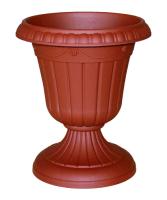 Вазон на ножке высокий 3,5л Валенсия коричневый 07062