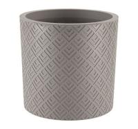 Кашпо ЭТНА D280*270мм 9,5л французский серый с вставкой М3184 /6шт/М-пласт 