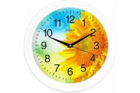 Часы настенные кварцевые ENERGY модель подсолнух ЕС-97 009470/10шт