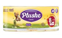 Туалетная бумага 2 слоя "Plushe Classic" 8рулонов*18м ромашка желтый Арома 9912 Туалетная бумага 2 слоя "Plushe Classic" 8рулонов*18м ромашка желтый Арома 9912