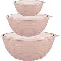 Набор салатников Sugar&Spice (1,2л+2,3л+4,1л) с крышками латте SE4009 /6шт/ПР Набор салатников Sugar&Spice (1,2л+2,3л+4,1л) с крышками латте SE4009 /6шт/ПР