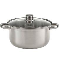 Кастрюля 4,2л нерж. со стеклянной крышкой BE-158/2 /12шт/ Webber