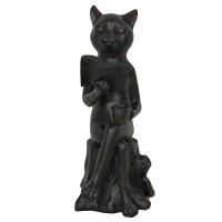 Фигура Кошка Анфиса (черный) L21W17H41 718071/D103