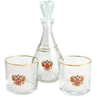 Набор подарочный Россия 3 пр. (2 стакана+графин) /1331-ГДЗ4 /4шт/ДК
