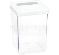 Емкость д/сыпуч. прод. 1л СТЕП белый М1292 /12шт/М-пласт 
