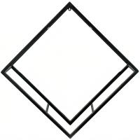 Подставка (каркас) ЛОФТ настенная на 3полки РОМБ 51-04 черная 71*23*71см РЗДИ