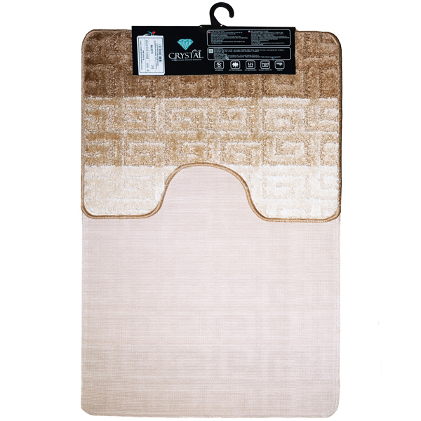 Комплект ковриков д/ванной и WC Рим 60*100/50*60см мокко МС2-500 /25шт/ My Crystal Комплект ковриков д/ванной и WC Рим 60*100/50*60см мокко МС2-500 /25шт/ My Crystal