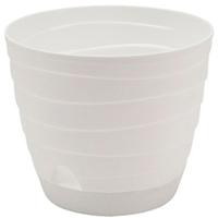 Кашпо Бриз 1,7л белый с прик. под. /10шт/Рад
