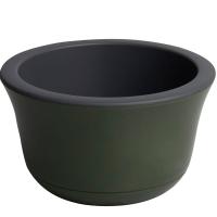 Кашпо Омега 8л нефрит с антрацит вставкой 30*17,5см ОМ30-32 