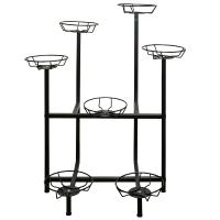 Подставка на 7 горшков ЦВЕТНИК черная РЗДИ