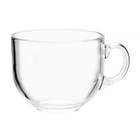 Кружка (бульонница) 500мл ДЖАМБО прозрачная  Кружка (бульонница) 500мл ДЖАМБО прозрачная