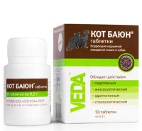 Вит Кот Баюн д/кошек, собак 0,2г 50табл в банке/40шт/Веда ЧЗ