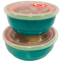 Набор салатников (2шт) с крышками Весенняя капель 139-23092 /24шт/PSF