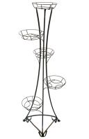 Подставка РЗДИ на  5 горшков квадратный прут медь 205